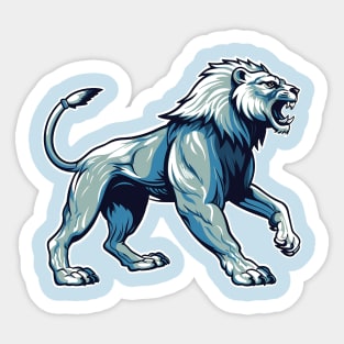 Blue Lion Sticker